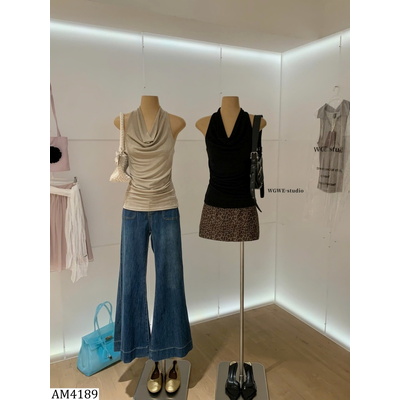AM4189 ÁO SÁT NÁCH CỔ YẾM W.G.W.E