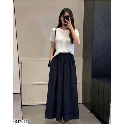 QM7075  QUẦN SUÔNG ỐNG RỘNG GẤU BÈO ANNA