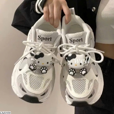 GM1939 SNEAKER THỂ THAO KÈM CHARM KITTY