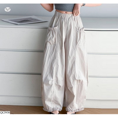 QG5938 QUẦN BAGGY GIÓ VIỀN BÈO