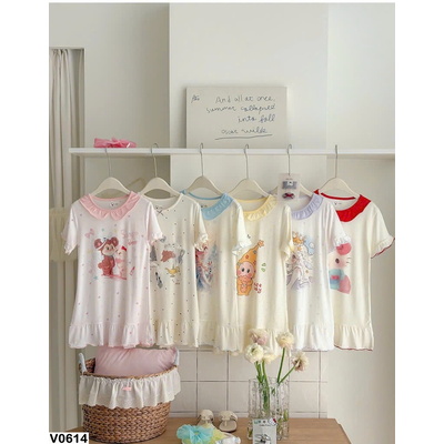 V0614  VÁY NGỦ CUTE CHO BÉ GÁI