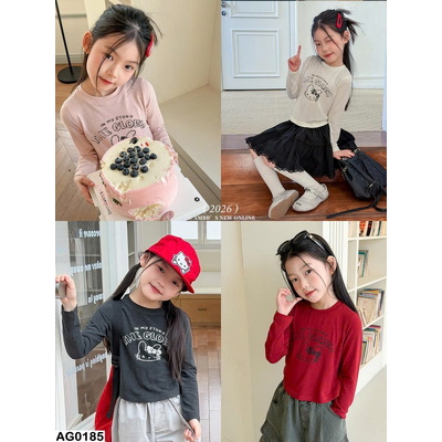 AG0185 ÁO THUN DÀI TAY KITTY AMBB