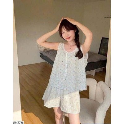 SM5788 BỘ NGỦ STYLE TIỂU THƯ PHỐI REN