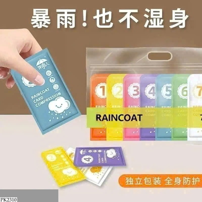 PK2310 SET 7 ÁO MƯA DÙNG 1 LẦN