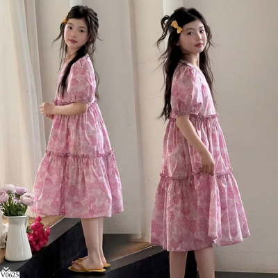 V0625 VÁY HOA CHO BẾ GÁI