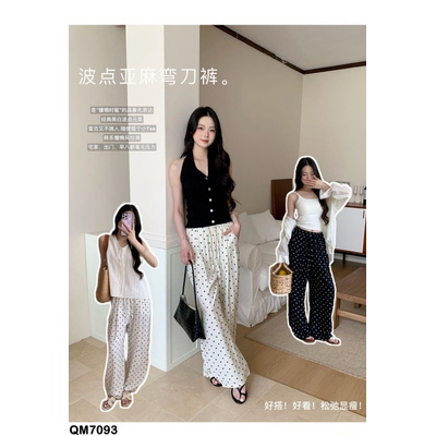 QM7093 QUẦN BOM ĐŨI CHẤM BI XUẤT HÀN
