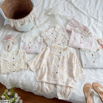 SD418 BỘ NGỦ THUN MẶC NHÀ HOMEWEAR MẸ & BÉ