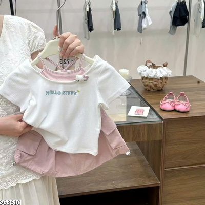 SG3610 SET ÁO KITTY MIX CHÂN VÁY BG