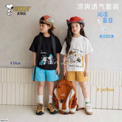 S8054 BỘ SHORT SNOPPY CHO BÉ
