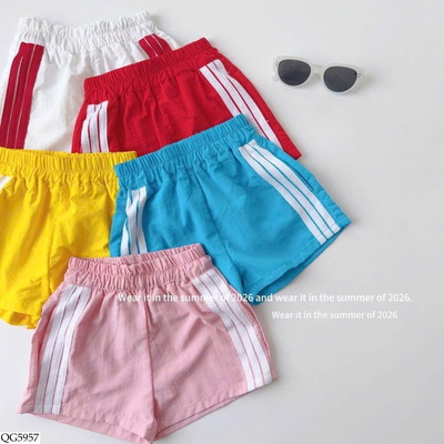 QG5957 QUẦN SHORT KẺ CHO BÉ