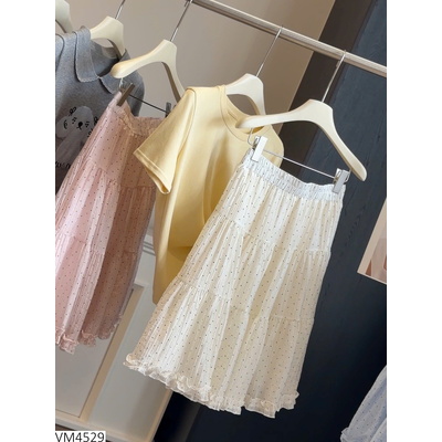 VM4529 CHÂN VÁY CHẤM BI ANNA