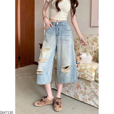 QM7130 QUẦN JEAN RÁCH LỬNG CHO NỮ