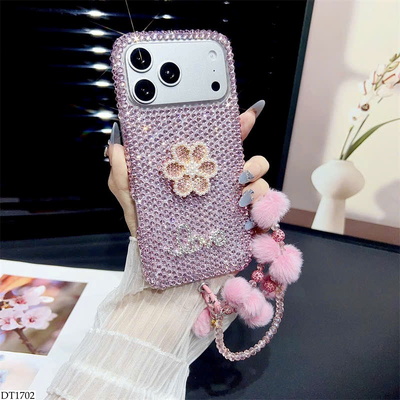 DT1702 ỐP ĐIỆN THOẠI HOA ĐÍNH ĐÁ