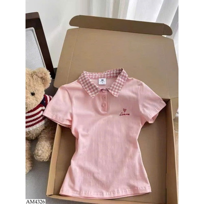 AM4326 ÁO POLO HỒNG NGỌT NGÀO