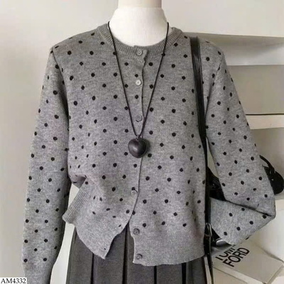 AM4332 ÁO CARDIGAN LEN CHẤM BI CHO NỮ
