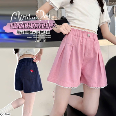 QG5968 QUẦN SHORT VIỀN REN CHO BG