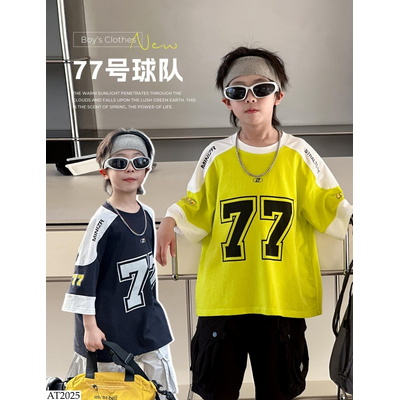 AT2025 ÁO THUN THỂ THAO SỐ 77 CAO CẤP