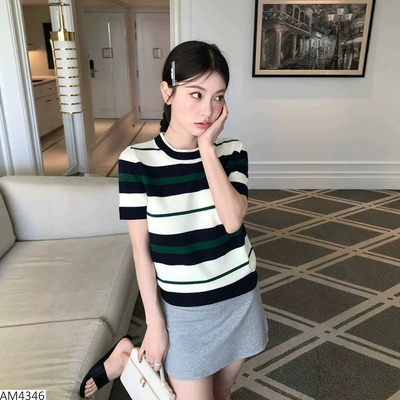 AM4346 ÁO LEN SỌC CHO NỮ