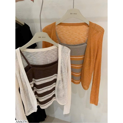 AM4378 SET ÁO 2 DÂY KÈM CARDIGAN