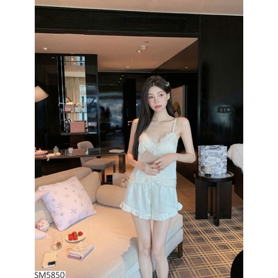 SM5850 BỘ NGỦ 2 DÂY VIỀN HOA