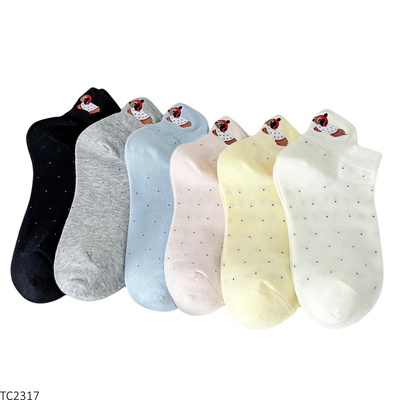 TC2317  SET 6 ĐÔI TẤT NGẮN HÈ NỮ