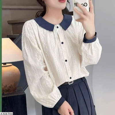 AM4384 ÁO SƠ MI CỔ BÈO