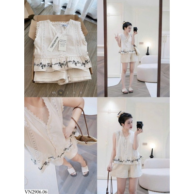 VN2906.06 SET ĐŨI THÊU HOA