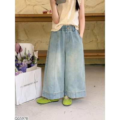 QG5978 QUẦN JEAN ỐNG RỘNG  AMBB