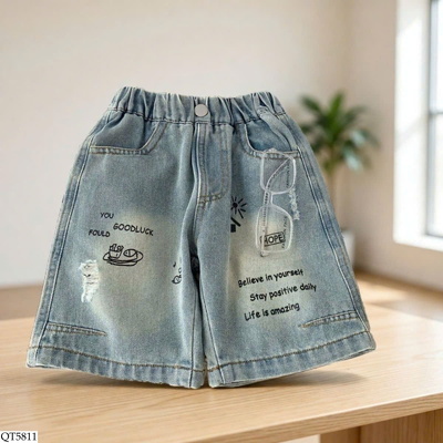 QT5811 QUẦN SHORT JEAN CHO BT