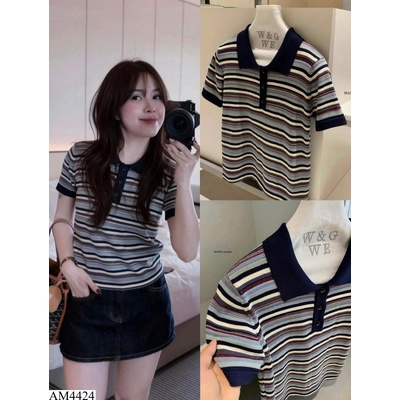 AM4424 ÁO POLO KẺ W.G.W.E
