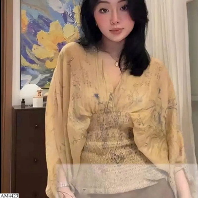 AM4423 ÁO CỔ V CÁNH DƠI HÃNG KASLEAD