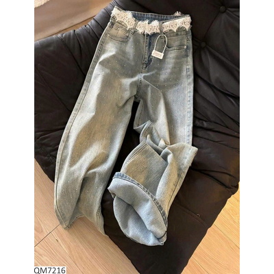 QM7216 QUẦN JEAN ỐNG RỘNG CHO NỮ