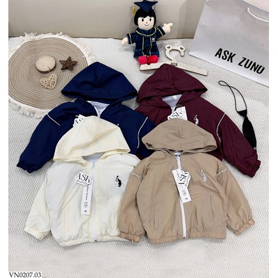 VN0207.03 ÁO GIÓ CHỐNG NẮNG CHỐNG BỤI CHO BÉ