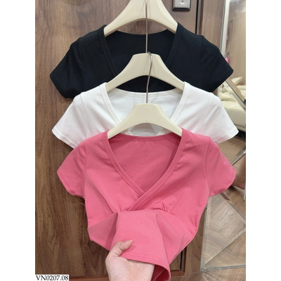 VN0207.08 SET 3 ÁO CỔ TIM CHÉO