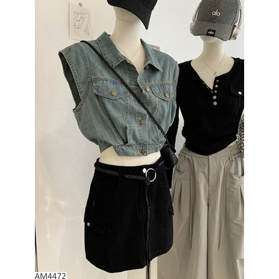 AM4472 ÁO SÁT NÁCH DENIM KEKEZOON