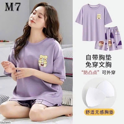 SM5895 BỘ MẶC NHÀ NỮ KÈM BRA