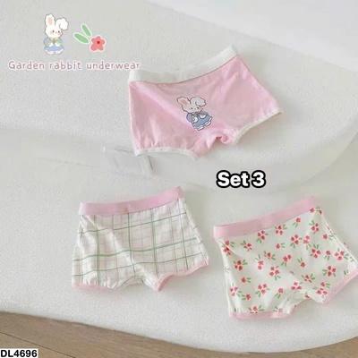 DL4696 SET 3 QUẦN CHÍP CHO BÉ GÁI