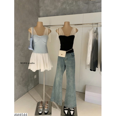 AM4544 ÁO PHỐI VOAN KHOÁ LƯNG W.G.W.E