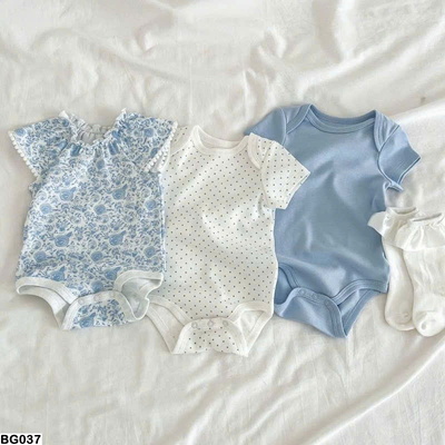 BG037 COMBO 3 BỘ BODYSUIT SIÊU XINH CHO BÉ GÁI
