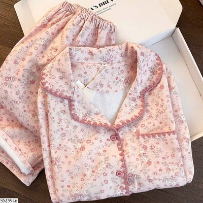 SM5946 BỘ PIJAMA HOA CHO NỮ