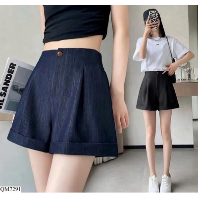 QM7291 QUẦN SHORT DENIM NỮ CẠP CAO