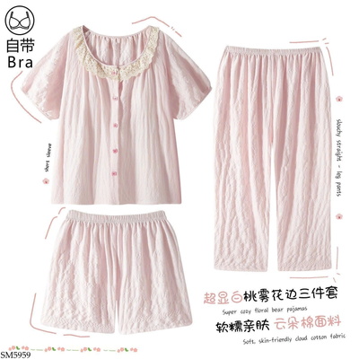 SM5959 SET BỘ NGỦ 3 CHI TIẾT CHO NỮ