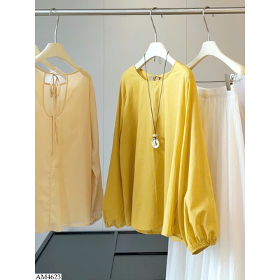 AM4623 ÁO CỔ TRÒN DÀI TAY ANNA