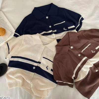 AT2073 ÁO POLO LEN MỎNG  BÉ