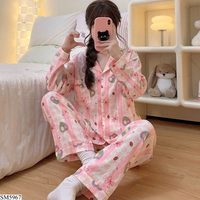SM5967  SET NGỦ TAY DÀI HÌNH DỄ THƯƠNG