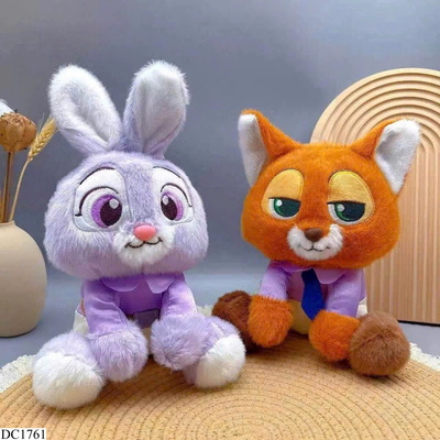 DC1761 SET 2 CON GẤU BÔNG THỎ VÀ CÁO