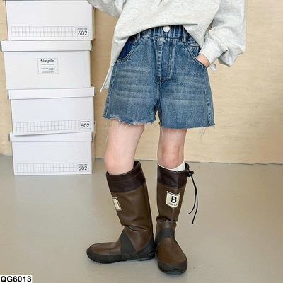 QG6013  QUẦN SHORT JEAN RÁCH AMBB