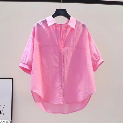 AM4671 ÁO SƠ MI NỮ TAY LỠ