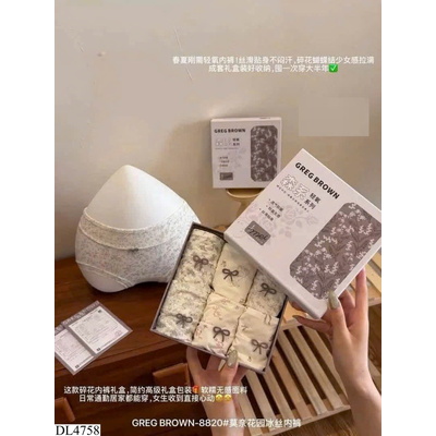 DL4758 SET 6 QUẦN CHIP ĐÍNH NƠ NỮ