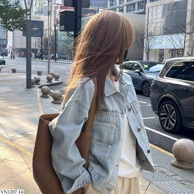 VN1207.14 ÁO KHOÁC JEAN XỊN ĐẸP CHO CE